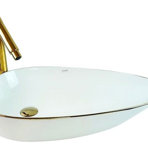 کاسه روشویی Pure Concept سفید طلا