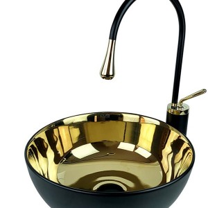 کاسه روشویی Pure Concept مشکی طلا