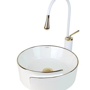 کاسه روشویی Pure Concept سفید طلا