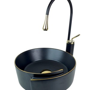 کاسه روشویی Pure Concept مشکی طلا