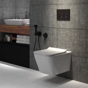 توالت وال هنگ فلاش تانک ایران مدل یورو فلت