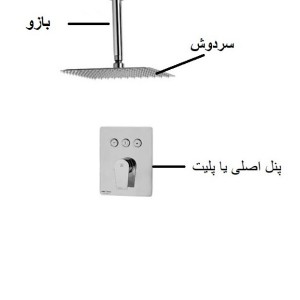 شیر حمام توکار KWC مدل ورونا تیپ 1 | عمرانیاز