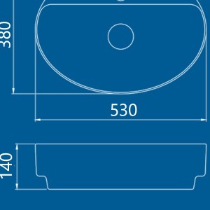 روشویی رو کابینتی چینی کرد مدل هلنا | عمرانیاز