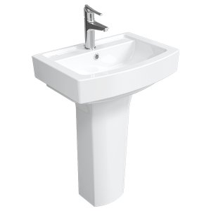 کاسه روشویی پایه دار چینی کرد مدل دافنه