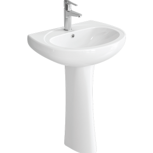 روشویی پایه دار چینی کرد مدل کاملیا