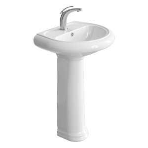 روشویی پایه دار چینی کرد مدل ژاسمین