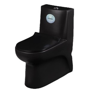 توالت فرنگی آداسا مدل وال مشکی مات