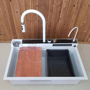 سینک آبشاری پیانویی  HUADIAO سفید