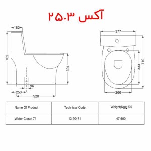 توالت فرنگی مروارید مدل کاتیا طوسی