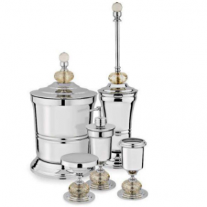 ست 5 پارچه سرویس بهداشتی برنجی کروم فیدار