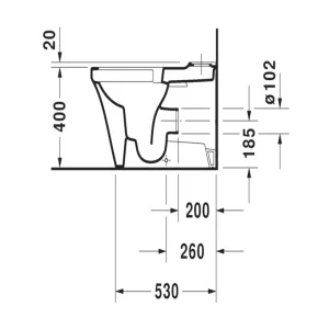 توالت فرنگی وال هنگ دوراویت Duravit مدل P3 Comforts