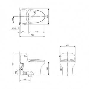 توالت فرنگی توتو TOTO مدل MS914VI