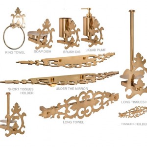 ست اکسسوری  سرویس بهداشتی  DORITA مدلBERTO