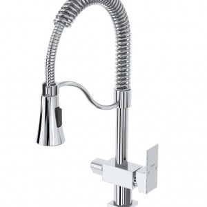 شیر ظرفشویی فنری دوکاره جزیره فلت