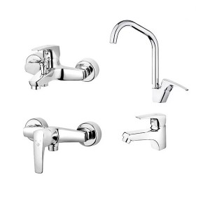 ست 4 تکه شیر آلات کاویان مدل درینا