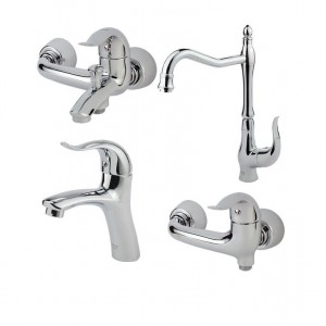 ست 4 تکه شیرالات کسری مدل کاسپین