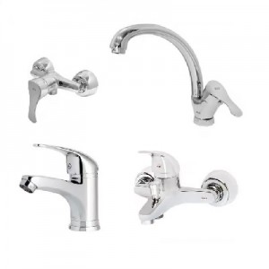 ست 4 تکه شیرآلات KIG مدل آسو کروم