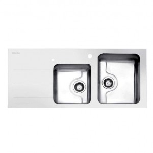 سینک استیل البرز مدل کریستال سفید