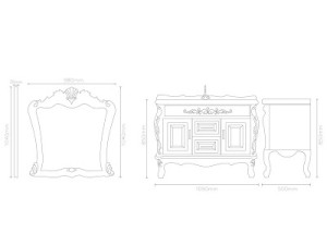 فول ست روشویی کابینتی لوتوس کلاسیک مدل IMPERIAL | عمرانیاز