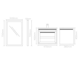 فول ست روشویی کابینت لوتوس جنس pvc مدل Virgin-470