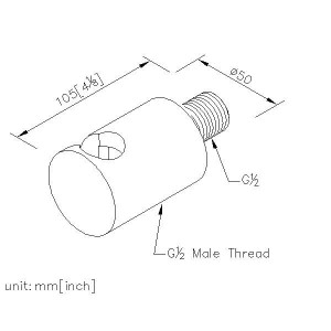 رابط دیواری ونگهدارنده دوش دستی جاستایم مدل Lucky کد6777DC81