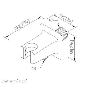 رابط دیواری ونگهدارنده دوش دستی جاستایم کد6919DC81