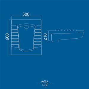 توالت ایرانی چینی کرد مدل آویسا | عمرانیاز