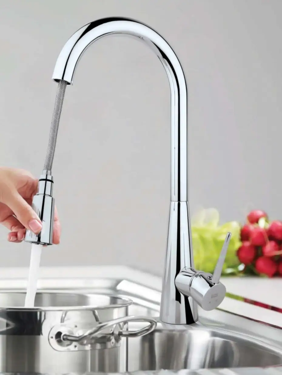 شیر ظرفشویی شلنگدار راسان مدل سارینا