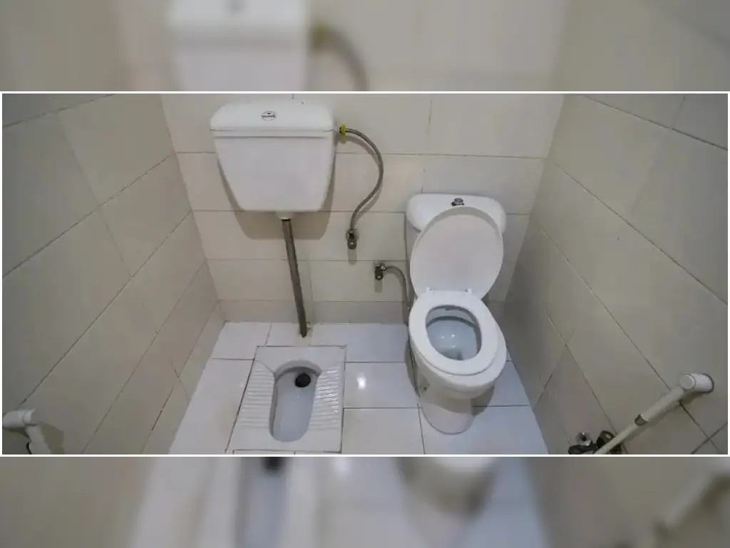 فاصله استاندارد توالت ایرانی از دیوار