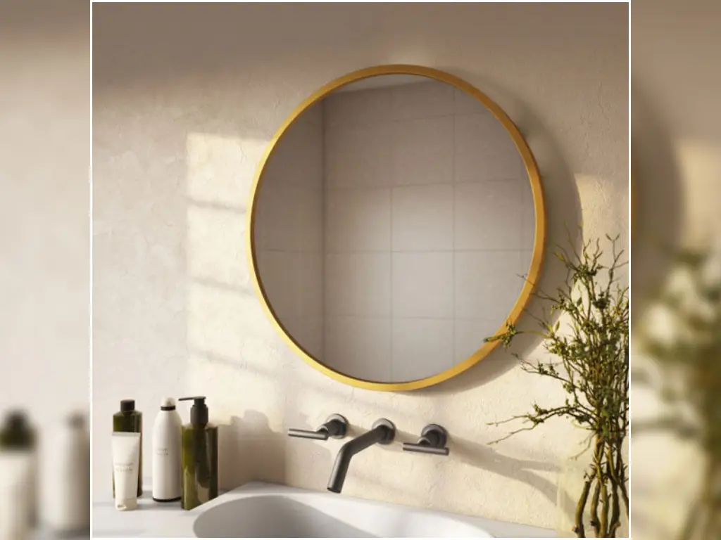 فاصله آینه از روشویی