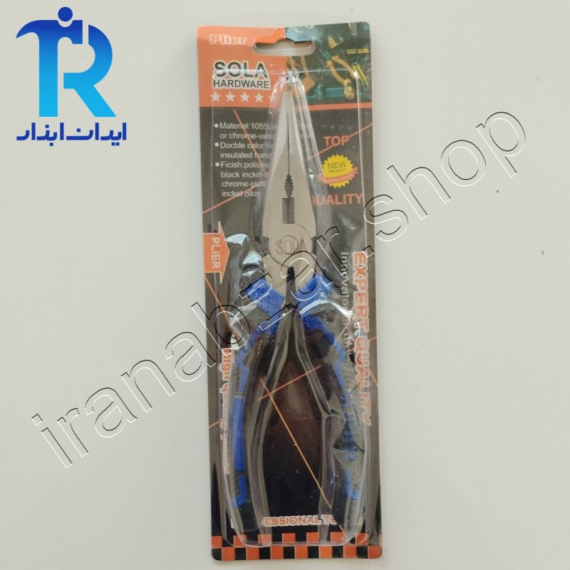 انبر دم باریک سولا سایز 8 اینچ SOLA