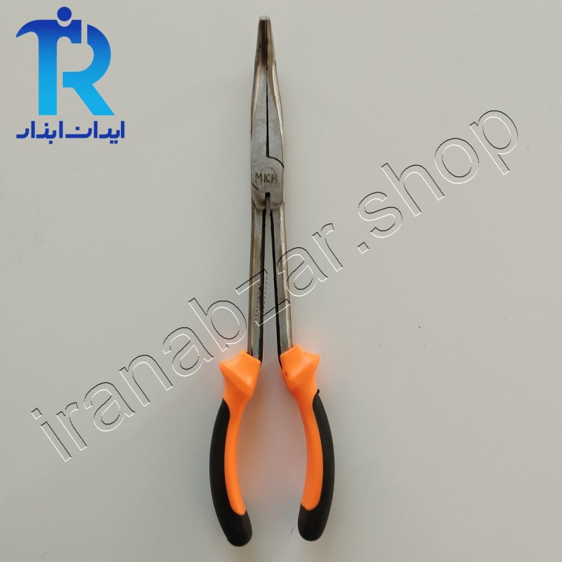 انبر دم باریک بلند سرکج سایز 11 اینچ MKH