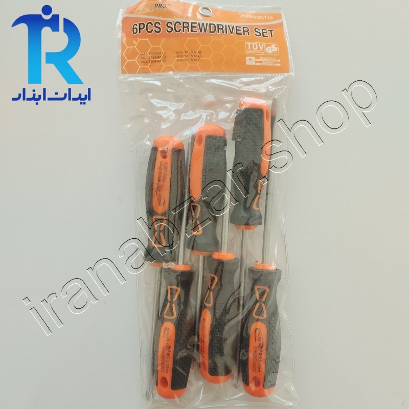 مجموعه پیچ گوشتی 6 عددی ریدر RAIDER PRO RDRGSD716