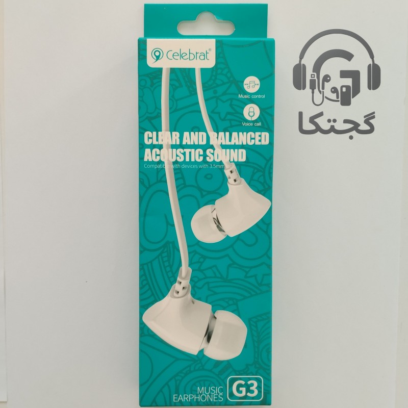 هندزفری سیمی سلبریت celebrat مدل G3