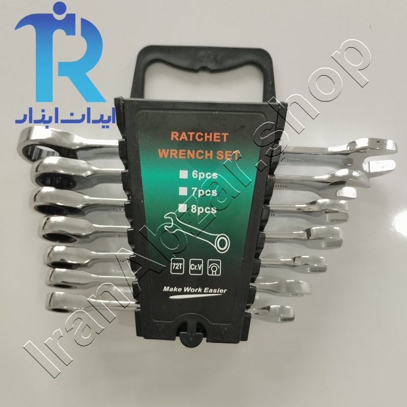 آچار یک سر جغجغه 7 عددی نردبانی