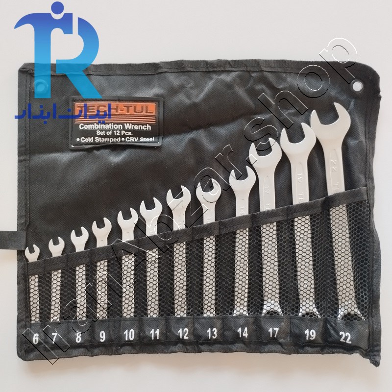 آچار 12 عددی یک سر تخت یک سر رینگی تک تول TECH-TUL