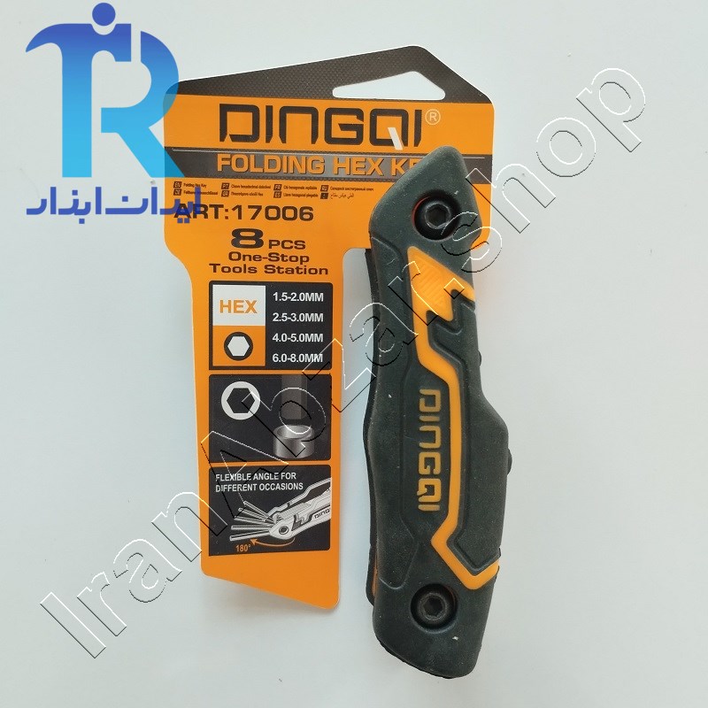 آچار آلن تاشو 8 عددی دینکی DINGQI 17006