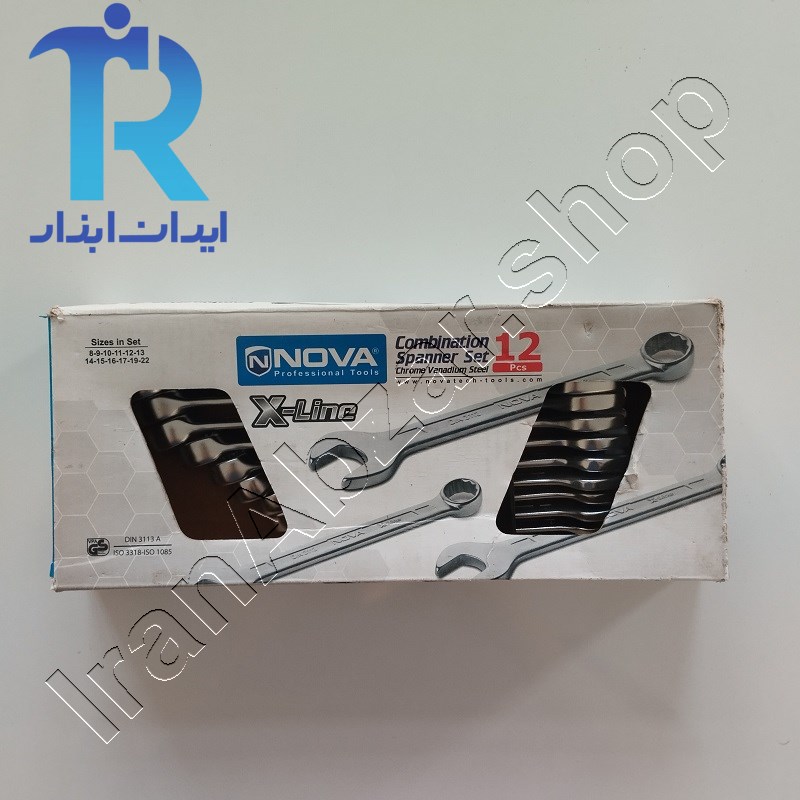 آچار 12 عددی یک سر تخت یک سر رینگی نووا  nova مدل NTS-1892