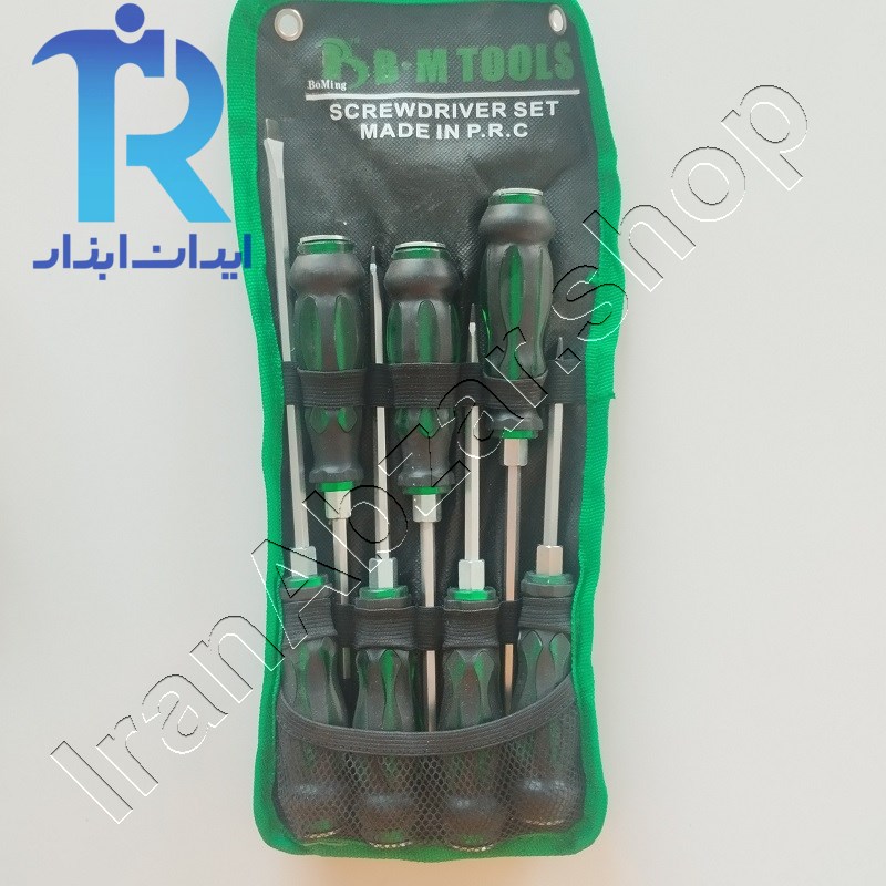 مجموعه پیچ گوشتی ضربه خور 7 عددی کیفی B.M tools
