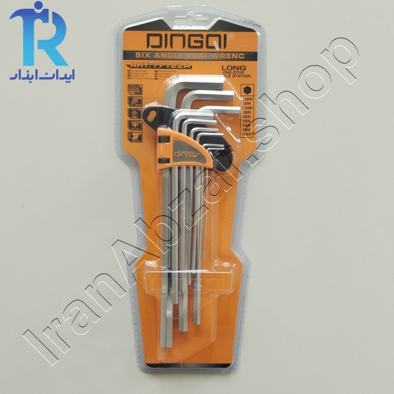 آچار آلن بلند 9 عددی دینکی Dingqi 17122A