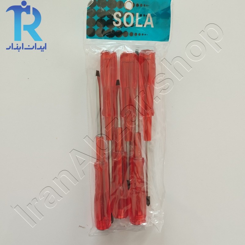 مجموعه پیچ گوشتی ضربه خور 6 عددی سولا SOLA