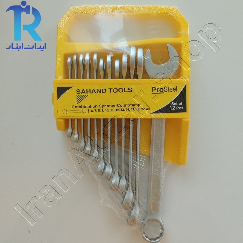 آچار 12 عددی یک سر تخت یک سر رینگی پلکانی سهند SAHAND