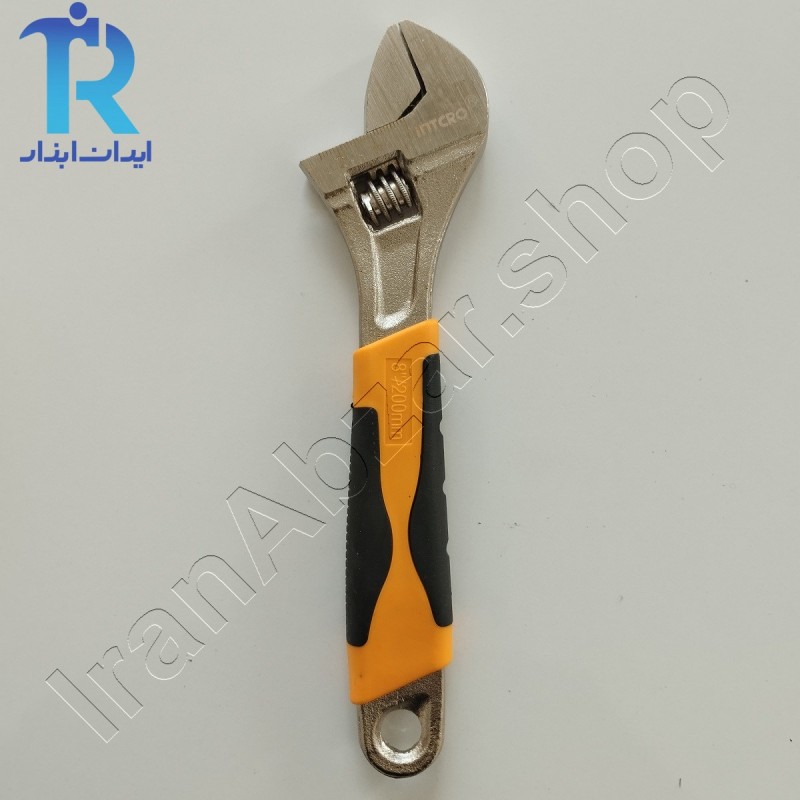 آچار فرانسه 8 اینچ intcro روکش دار