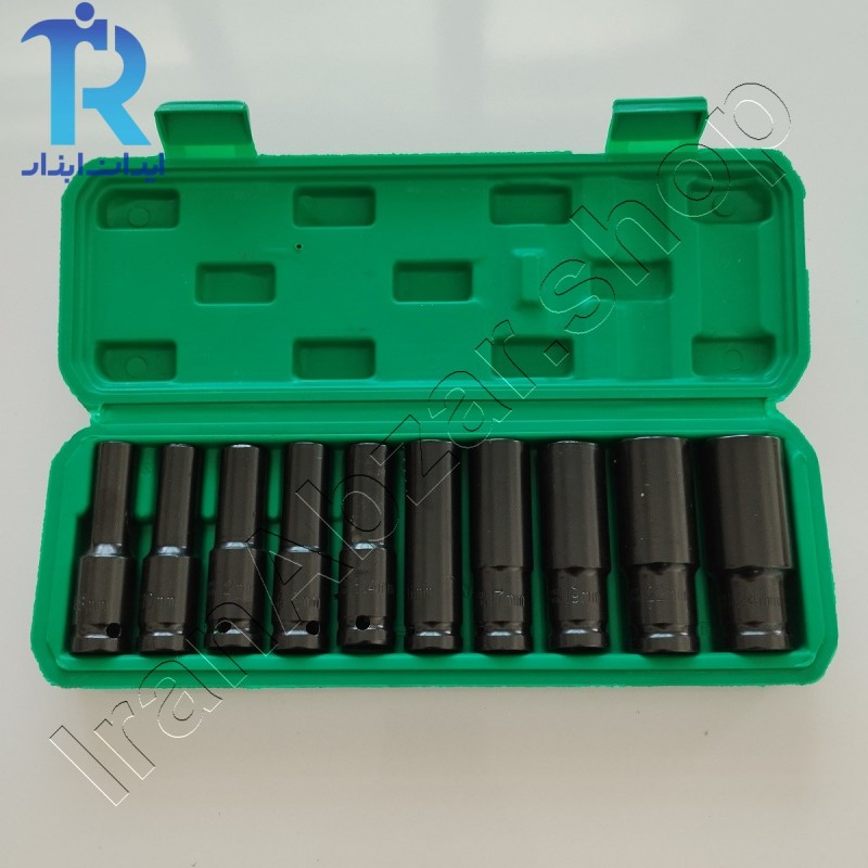 جعبه بکس بلند 10 عددی درایو 1/2 مشکی