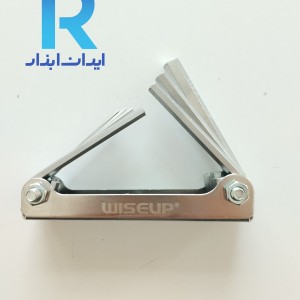 آچار آلن تاشو 8 عددی وایزآپ WISEUP 032332