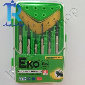 مجموعه 6 عددی پیچ گوشتی ساعتی اکو مدل EPS-6PCS