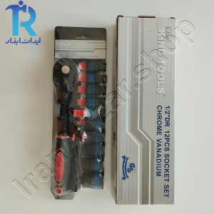 جعبه بکس کوتاه 12 عددی درایو 1/2 ریلی KING TOOLS