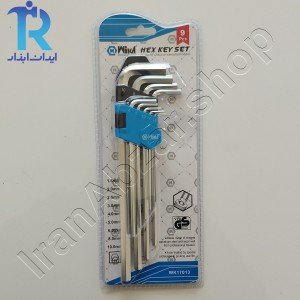 آچار آلن بلند 9 عددی ویکا WIKA WK17013