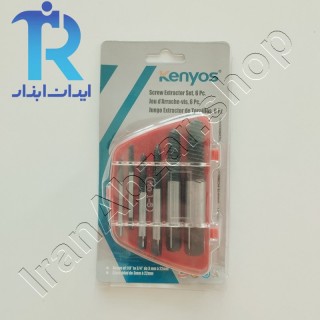 مته قلاویز چپ گرد 6 عددی کنیوس Kenyos