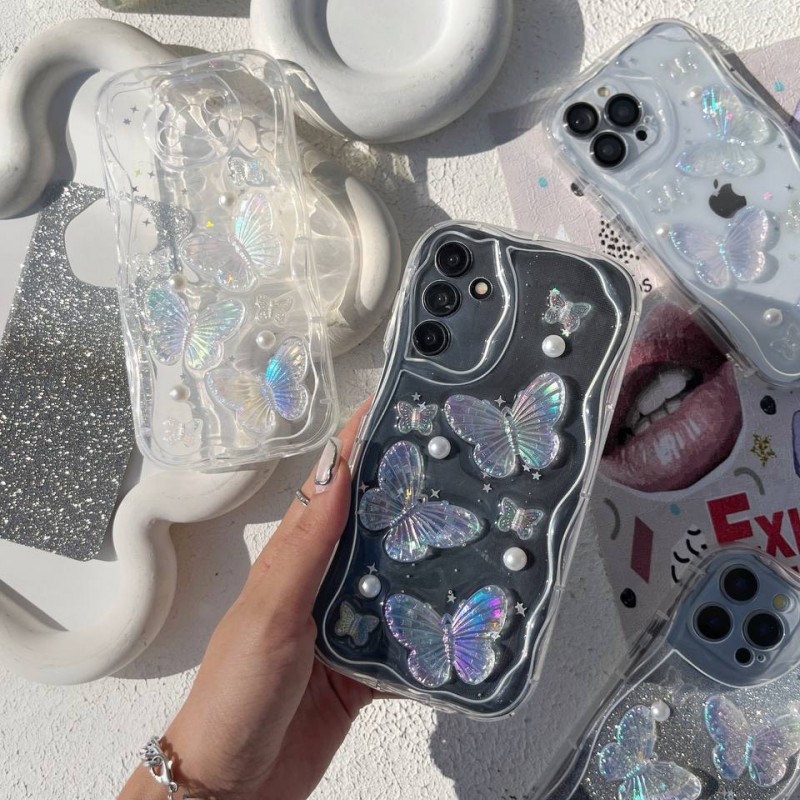 قاب ایفون پروانه هلوگرامی